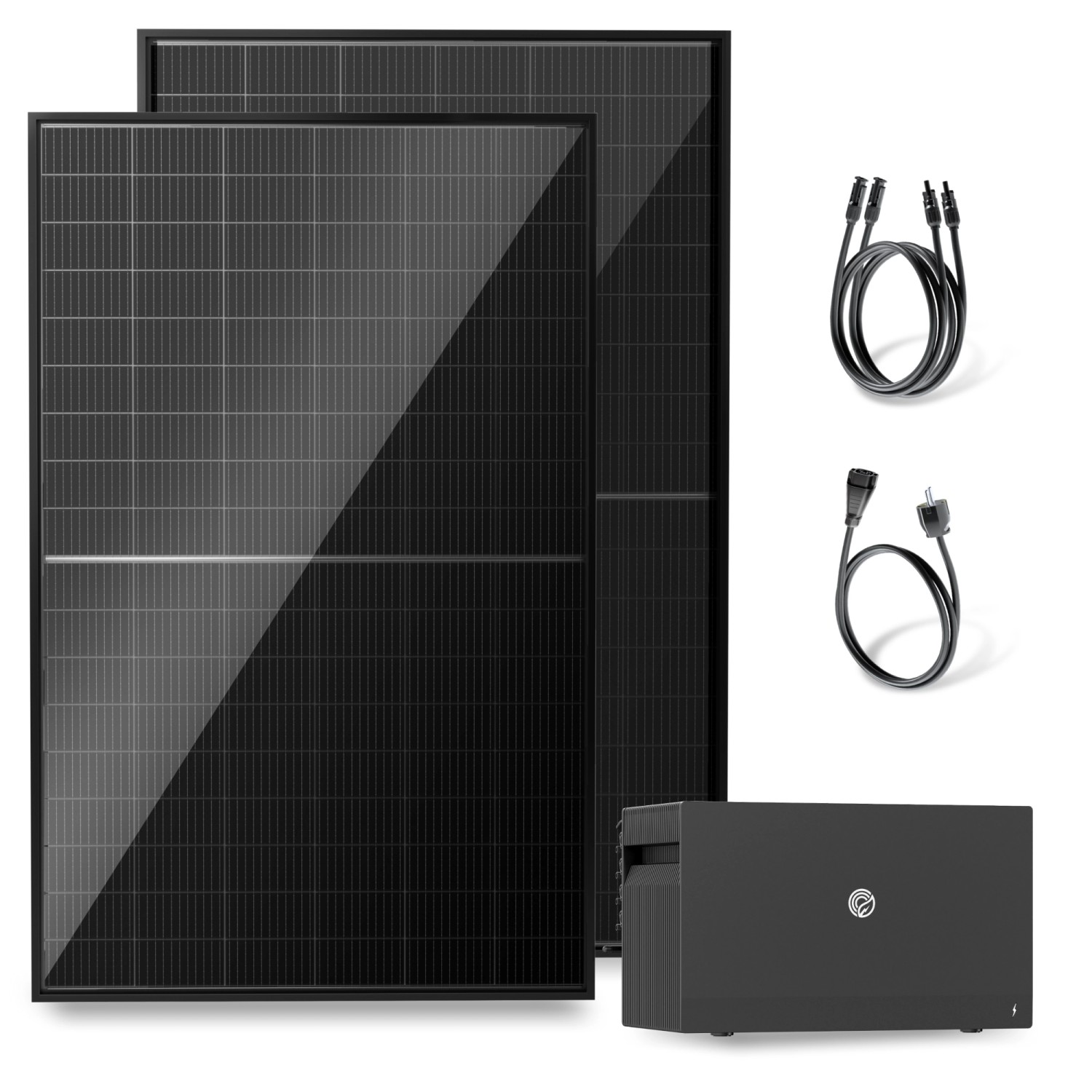 Solakon Balkonkraftwerk 1000W 800W Solaranlage mit Speicher Steckerfertig Komplettset Photovoltaik Anlage 800W Kabel 3m von Solakon