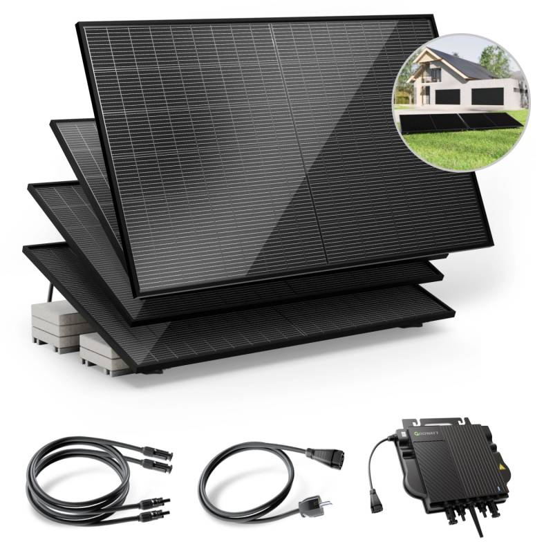 Solakon Balkonkraftwerk 2000W Solaranlage mit Gartenhalterung Steckerfertig Komplettset Photovoltaik 800W Kabellänge 5m Solakon Balkonkraftwerk 2000W Solaranlage mit Gartenhalterung Steckerfertig Komplettset Photovoltaik 800W Kabellänge 5m von Solakon