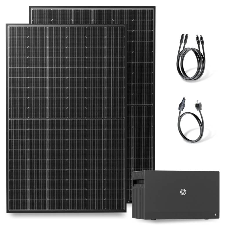 Solakon Balkonkraftwerk 900W 800W Solaranlage mit Speicher Steckerfertig Komplettset Photovoltaik Anlage 800W Kabel 3m Solakon Balkonkraftwerk 900W 800W Solaranlage mit Speicher Steckerfertig Komplettset Photovoltaik Anlage 800W Kabel 3m von Solakon