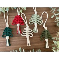 Makramee Weihnachtsbaum Ornamente von SolanicaMacrame
