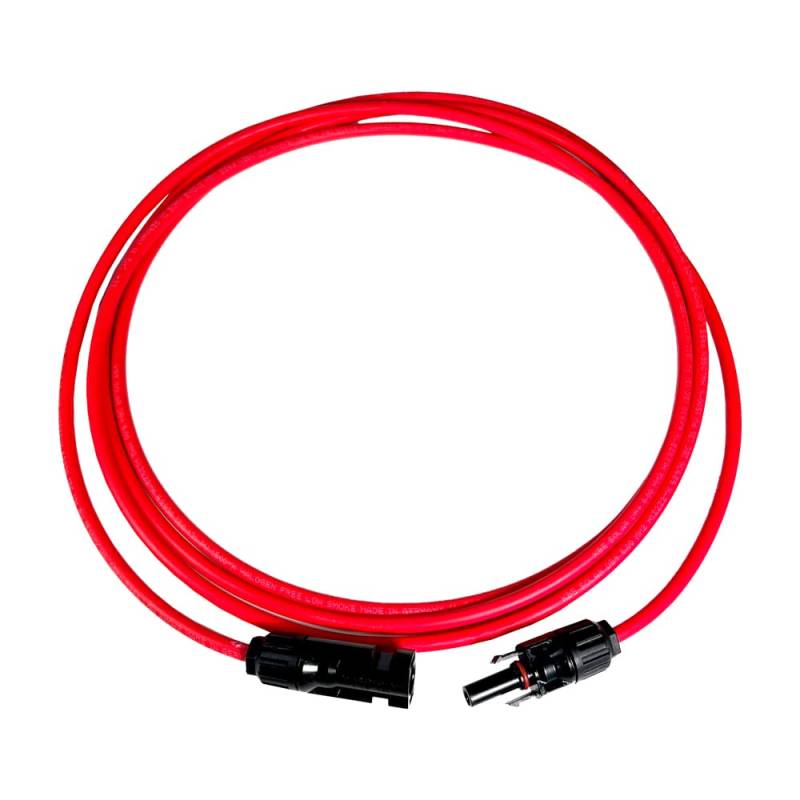 3 Meter PV Kabel Rot 6 mm² mit MC4 Stecker TÜV geprüft von Solar-Haus