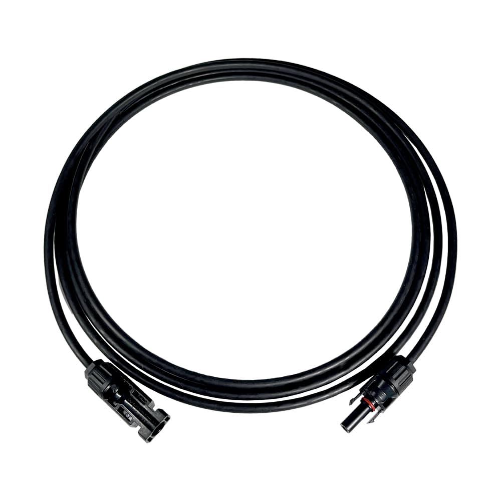 3 Meter PV Kabel Schwarz 6 mm² mit MC4 Stecker TÜV geprüft von Solar-Haus