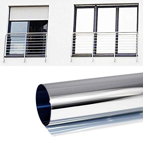 SolarScreen 6,15€/m² Spiegelfolie Silber Selbstklebend Laufmeterware mit 61cm Breite Sichtschutz Folie für Fenster Blickdichte Sonnenschutzfolie Wärmeisolierung SolarScreen 6,15€/m² Spiegelfolie Silber Selbstklebend Laufmeterware mit 61cm Breite Sichtschutz Folie für Fenster Blickdichte Sonnenschutzfolie Wärmeisolierung von Solar Screen