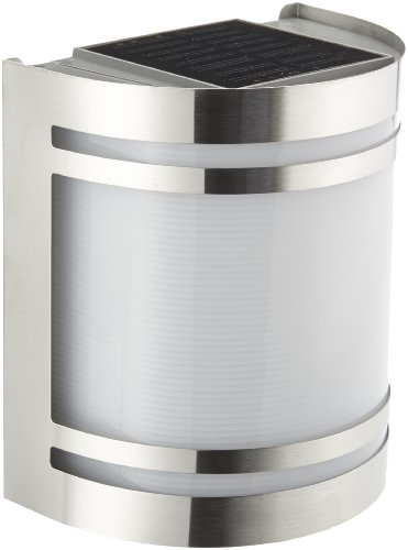 SolarCosa 065022 Solar-Wandleuchte aus Edelstahl von SolarCosa