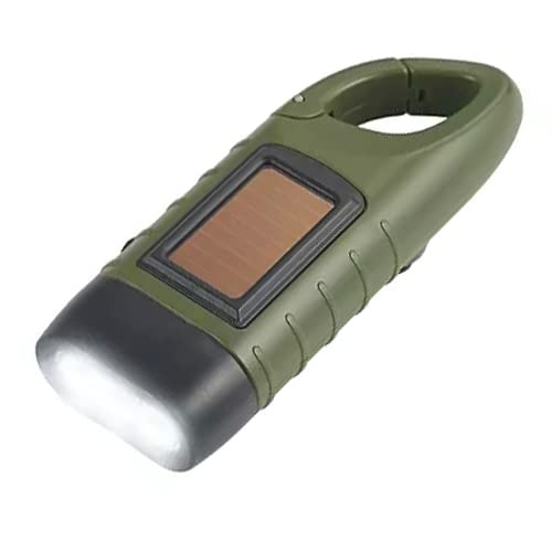 SolarCosa Solar-Kurbeltaschenlampe olive von SolarCosa