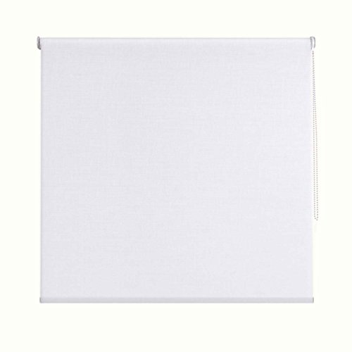 Solardecor aufrollbare Abdunkelungsrollo Screen, Textil, weiß, 160 x 190 x 10 cm von Solardecor