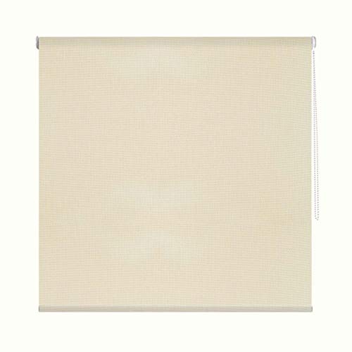 solardecor aufrollbare Abdunkelungsrollo Screen, Stoff, Beige, 120 x 260 x 10 cm von Solardecor