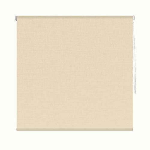 solardecor aufrollbare Abdunkelungsrollo Screen, Stoff, Beige, 120 x 260 x 10 cm von Solardecor