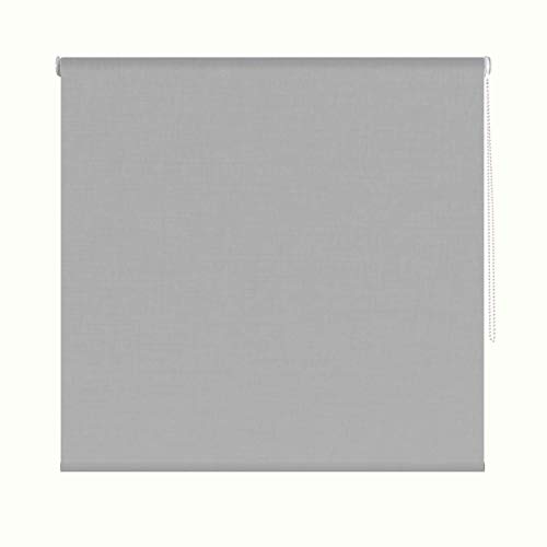 solardecor aufrollbare Abdunkelungsrollo Screen, Stoff, Grau, 120 x 190 x 10 cm von Solardecor