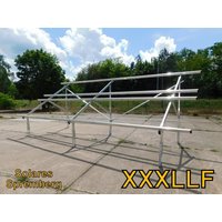 Freilandanlage Bodenstruktur Photovoltaik Aus Edelstahl & Aluminium Für 12x Module Doppelt Vertikal Verlegt von SolaresSpremberg