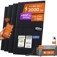 SOLARWAY Balkonkraftwerk 2000 Watt | Anker Solix PRO 1,6 kWh | Bifazial inkl. App & WiFi | Komplett von Solarway GmbH