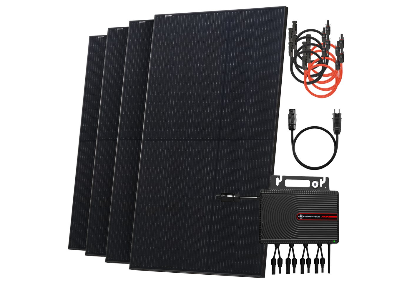 Solarway Balkonkraftwerk 2000 Wp / 800 Watt Solaranlage Steckdose, Monokristallin, (Komplettset), Solaranlage 500W Solarmodule & Wechselrichter & Zubehör Solarway Balkonkraftwerk 2000 Wp / 800 Watt Solaranlage Steckdose, Monokristallin, (Komplettset), Solaranlage 500W Solarmodule & Wechselrichter & Zubehör von Solarway