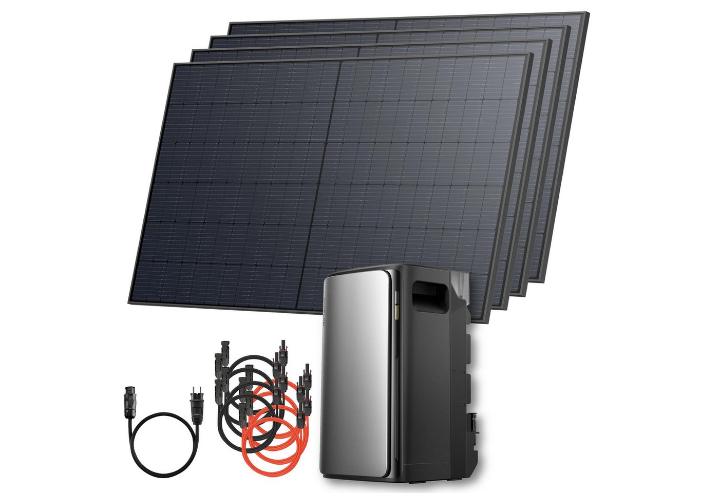 Solarway Balkonkraftwerk 2000Wp / 800W mit 1,9kWh EcoFlow Speicher komplett Steckdose, Monokristallin, Steckdose - 1,9 kWh EcoFlow Stream Ultra - Solaranlage Komplettset - Solarway Balkonkraftwerk 2000Wp / 800W mit 1,9kWh EcoFlow Speicher komplett Steckdose, Monokristallin, Steckdose - 1,9 kWh EcoFlow Stream Ultra - Solaranlage Komplettset - von Solarway