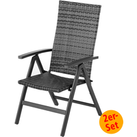 Geflecht-Klappsessel "Genua", Grau-Anthrazit 2er Set Geflecht-Klappsessel "Genua", Grau-Anthrazit 2er Set von Solax Sunshine