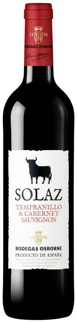 Solaz Rotwein Tempranillo trocken Spanien 1 x 0,75 L von Solaz