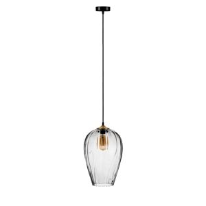 Solbika Lighting Hängeleuchte Linkeus Glasschirm Rauchgrau ø 26 Cm Hängelampe B-Ware von Solbika Lighting