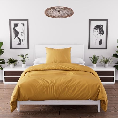 Zeitlos Böhmen Satz Abdeckung von Tröster, Gelb, 140 x 200 cm von Intemporel