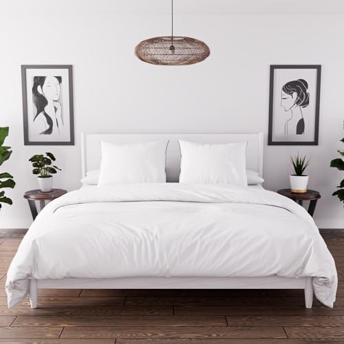 Intemporel, Parure Housse de Couette, Microfibre lavée Doppelbett, Polyester-Mikrofaser, weiß, 260 x 240 cm, 28 von Intemporel