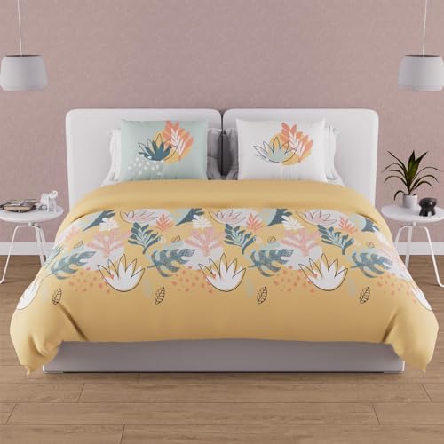 Soleil d'Ocre, Satz Abdeckung von Tröster in Baumwolle 57 Sohn 240x220 cm Mathis Gelb Soleil d'Ocre, Satz Abdeckung von Tröster in Baumwolle 57 Sohn 240x220 cm Mathis Gelb von Soleil d'ocre