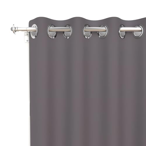 Soleil d'Ocre 31233 Alix Rideau Â Ösen Polyester Anthrazit 135x250 cm von Soleil d'ocre
