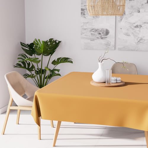 Soleil d'ocre Nappe, Gelb, 180 x 180 cm von Soleil d'ocre