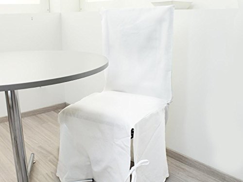 Soleil d'ocre Panama Abdeckung von Chaise in Baumwolle Panama Baumwolle Weiß 37 x 50 x 115 cm von Soleil d'ocre