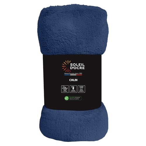 Soleil d'ocre Flanelldecke, 220 x 240 cm, Calin, Marineblau Soleil d'ocre Flanelldecke, 220 x 240 cm, Calin, Marineblau von Soleil d'ocre