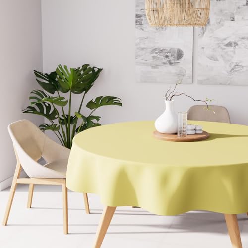 Soleil d'ocre, Nappe Anti-t ¢ Ches Runden 180 cm Alix Grün Zitrone Soleil d'ocre, Nappe Anti-t ¢ Ches Runden 180 cm Alix Grün Zitrone von Soleil d'ocre