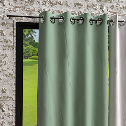 Sonne d'ocre, Rideau ich Ösen in Mikrofaser Wand © und 135x250 cm Bohem Grün Wasser Sonne d'ocre, Rideau ich Ösen in Mikrofaser Wand © und 135x250 cm Bohem Grün Wasser von Soleil d'ocre