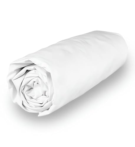 Soleil d'ocre Spannbettlaken, Polycotton, 180 x 200 cm, Perkal, Weiß Soleil d'ocre Spannbettlaken, Polycotton, 180 x 200 cm, Perkal, Weiß von Soleil d'ocre