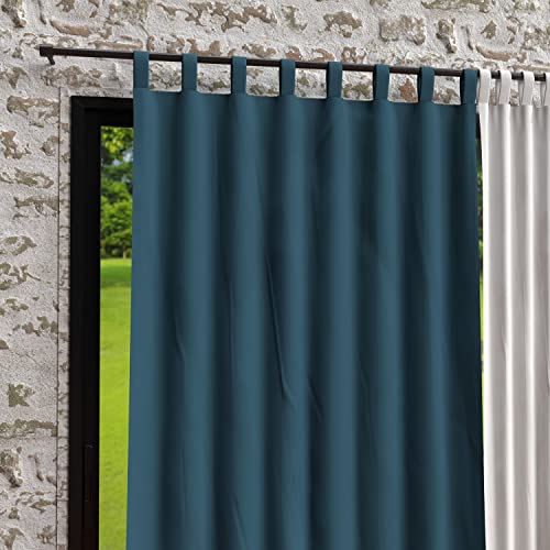 Sonne d'ocre, Rideau ich Pfoten in Mikrofaser Wand © und 135x250 Bohem Blau Ente von Soleil d'ocre