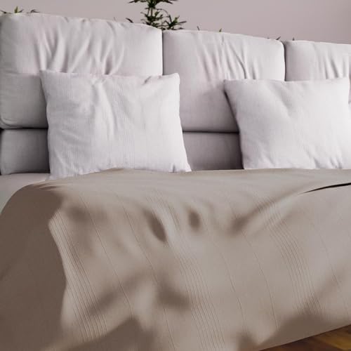 Soleil d'ocre Adele, Berichterstattung zündete, geworfen von Sofa, Polycoton, Ecru, 180 x 220 cm Soleil d'ocre Adele, Berichterstattung zündete, geworfen von Sofa, Polycoton, Ecru, 180 x 220 cm von Soleil d'ocre