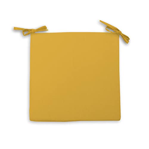 Soleil d'ocre Alix Über von Chaise, Polyester, Gelb, 40 x 40 x 5 cm von Soleil d'ocre