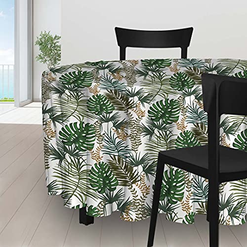 Soleil d'Ocre Amazonas Nappe, Polyester, Mehrfarbig, Durchmesser 180 cm von Soleil d'ocre