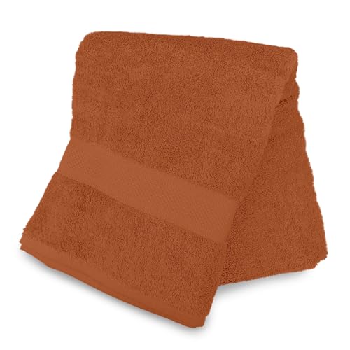 Soleil d'ocre Badetuch aus Baumwolle 500gr/m2 100X140 cm Lagune Terra von Soleil d'ocre