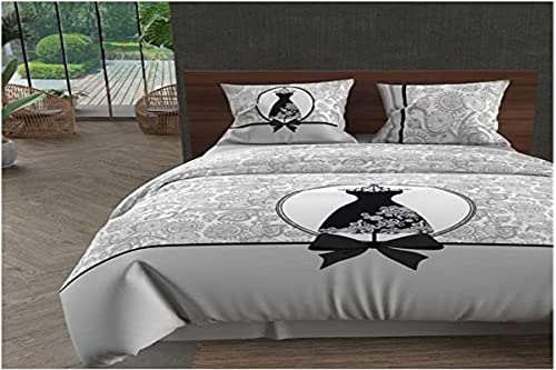 Soleil d'Ocre Abdeckung von Tröster + 2 Kissenbezüge, Grau, 240 x 260 cm Soleil d'Ocre Abdeckung von Tröster + 2 Kissenbezüge, Grau, 240 x 260 cm von Soleil d'ocre