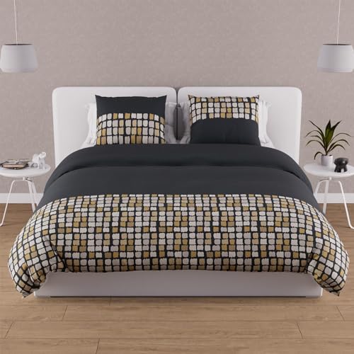 Soleil d'Ocre Abdeckung von Tröster + 2 Kissenbezüge, Grau, 220 x 240 cm Soleil d'Ocre Abdeckung von Tröster + 2 Kissenbezüge, Grau, 220 x 240 cm von Soleil d'ocre