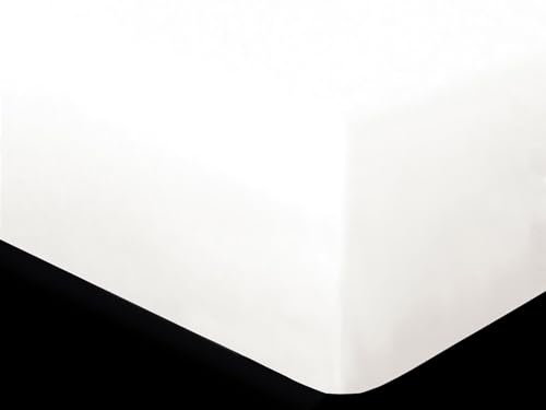 Soleil d'ocre Schleife Alise, Polycoton, Weiß, 60 x 120 cm von Soleil d'ocre