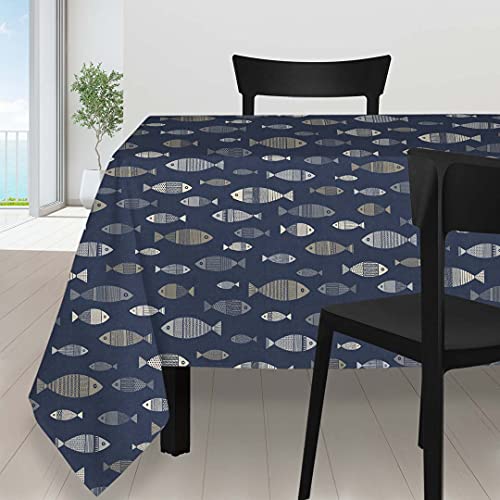 Soleil d'Ocre Pads Nappe, Polyester, Mehrfarbig, 140 x 240 cm von Soleil d'ocre