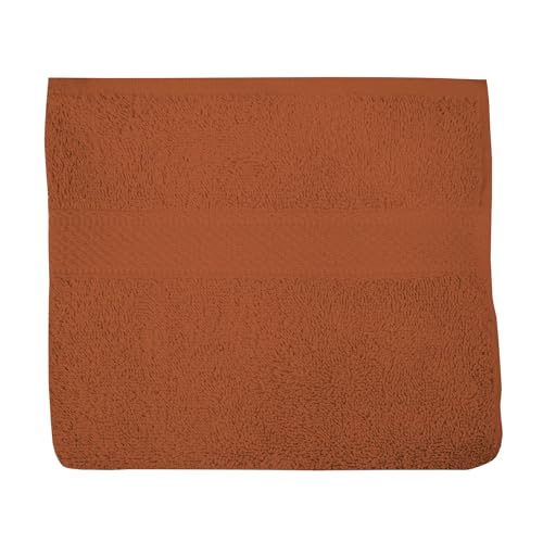 Soleil d'ochre Baumwollhandtuch 500gr/m2 50x90 cm Lagune Terra von Soleil d'ocre