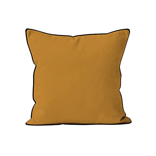 Soleil d'ocre Kissen, Polyester, Gelb, 60 x 60 cm von Soleil d'ocre