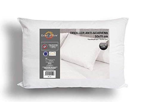 Soleil d'ocre Kopfkissen, Polyester, Weiß, 50 x 70 cm von Soleil d'ocre