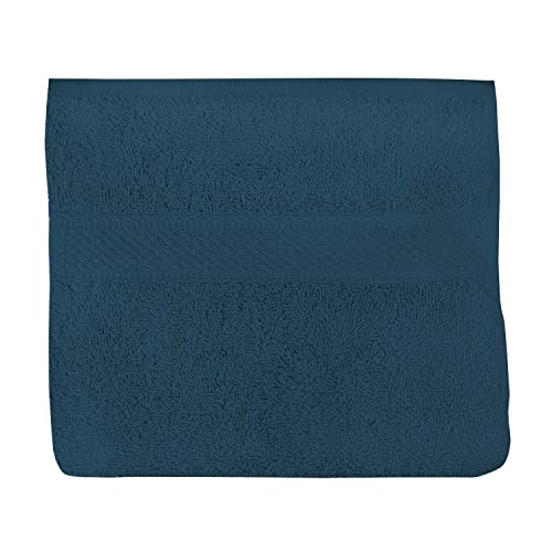 Soleil d'Ocre Lagune Handtuch von Toilette, Baumwolle, Blau, 50 x 90 cm von Soleil d'ocre