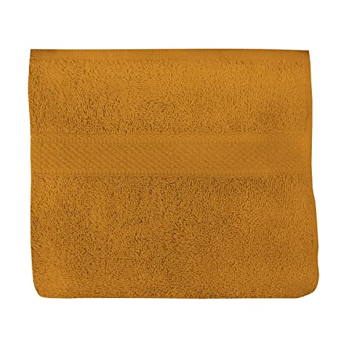 Soleil d'Ocre Lagune Handtuch von Toilette, Baumwolle, Senf, 50 x 90 cm von Soleil d'ocre