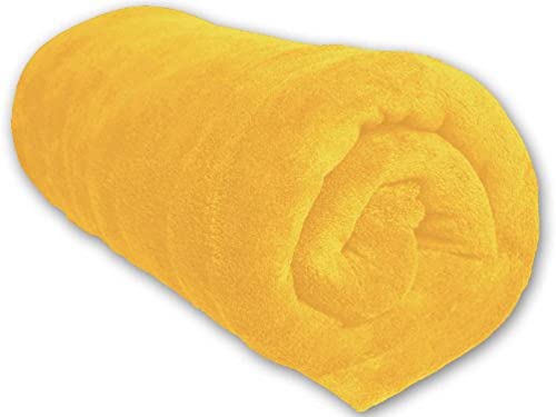 Soleil d'ocre Mikrofaser Abdeckung, Polyester, Gelb, 180 x 220 cm Soleil d'ocre Mikrofaser Abdeckung, Polyester, Gelb, 180 x 220 cm von Soleil d'ocre