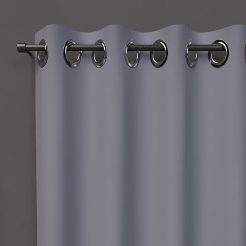 Soleil d'ocre Rideau Â Ösen 135x180 cm Blackout Grau von Soleil d'ocre