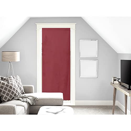 Soleil d'ocre Panama Verschleierung Tor Fenster, Baumwolle, Rot, 90 x 200 cm von Soleil d'ocre