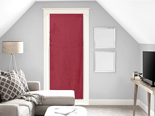 Soleil d'ocre Vorhang für Tür Fenster Panama Baumwolle 70 x 200 cm rot, 200x70 cm von Soleil d'ocre