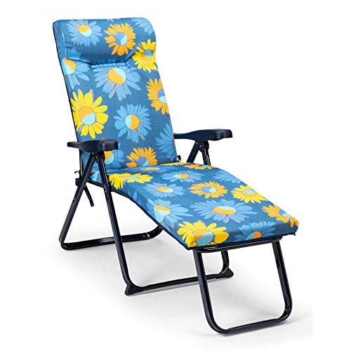 SOLENNY Klappbare Hängematte für Garten und Strand, 6 Positionen, mit gepolsterten Fußstützen, 132 x 62 x 114 cm, mit Kopfteil aus waschbarem Stoff und Stabilisatoren für mehr Sicherheit SOLENNY Klappbare Hängematte für Garten und Strand, 6 Positionen, mit gepolsterten Fußstützen, 132 x 62 x 114 cm, mit Kopfteil aus waschbarem Stoff und Stabilisatoren für mehr Sicherheit von Solenny