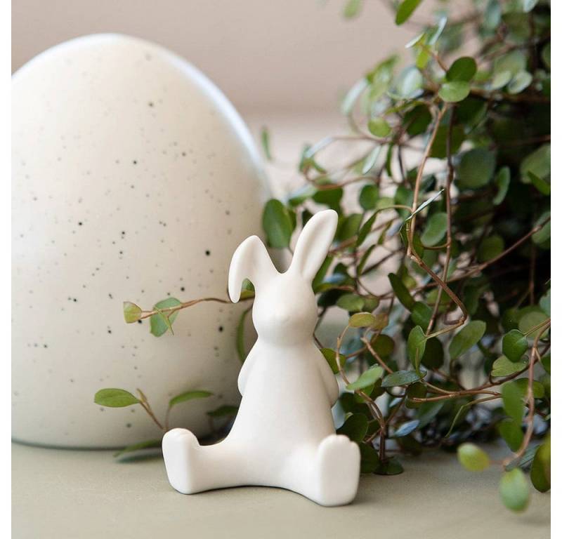 Storefactory Dekoobjekt Hase Stampe mini sitzend in weiß von Storefactory